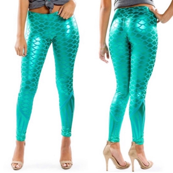 NWT Tipsy Elves XXL Mermaid Costume Leggings 0015 - Picture 2 of 12